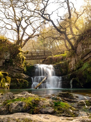 images of South Wales - Sychryd Waterfall