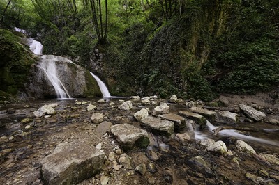 photography spots in Veneto - Silan waterfall