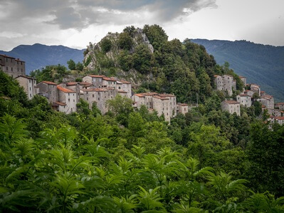 View of Lucchio, Italy