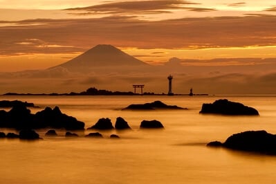 Mount Fuji from Shin-nase Beach