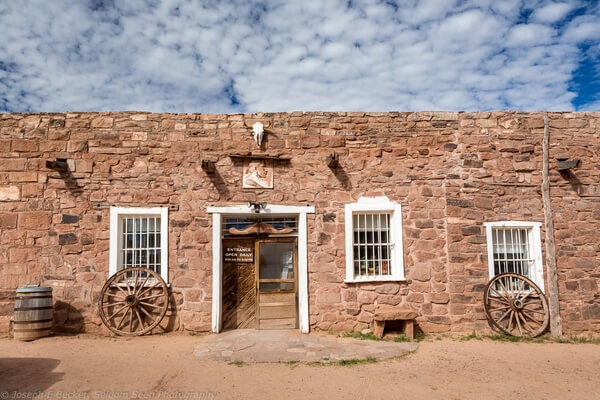 Front of the trading post