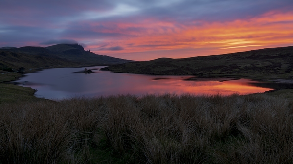 Dawn panorama (you can just see the Old Man of Storr)