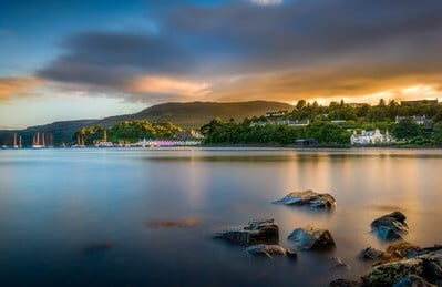 photo spots in Scotland - Portree Harbour - Scorrybreac View