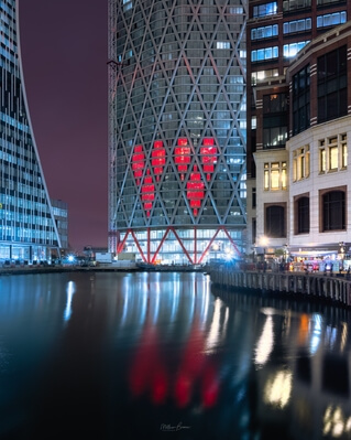 images of London - Canary Wharf Winter Lights