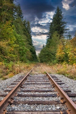 Washington photo spots - Abandoned Railroad Tracks Clearview, WA