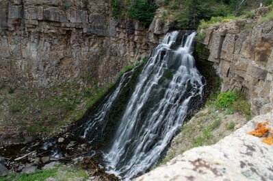 photography spots in Wyoming - Rustic Falls