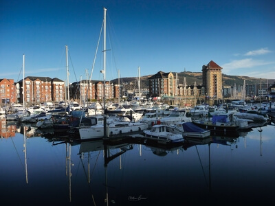 Wales instagram spots - Swansea Marina