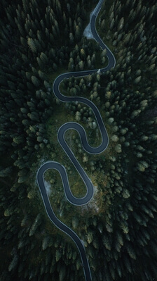 Veneto photography locations - Snake Road in Passo Giau