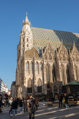 pictures of Vienna - St. Stephen’s Cathedral and Haas House