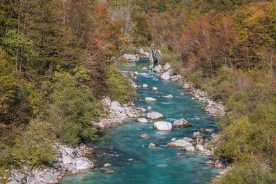 photography spots in Slovenia - Soča River View near Kozjak Waterfall