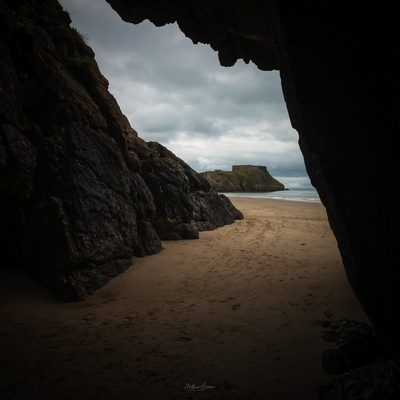 photo locations in Wales - Tenby Castle Beach