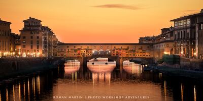 Toscana instagram spots - Arno River & Ponte Vecchio, Florence
