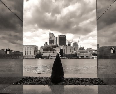 instagram spots in London - Views from Queens Walk Gallery, One London Bridge 