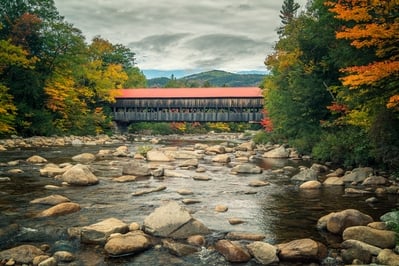photography spots in New Hampshire - Albany Covered Bridge