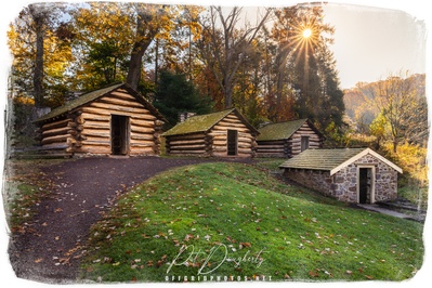 photo spots in Pennsylvania - Commander in Chief's Guard Huts, Valley Forge National Historical Park