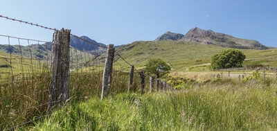 View of Snowdon from Capel Curig Road 