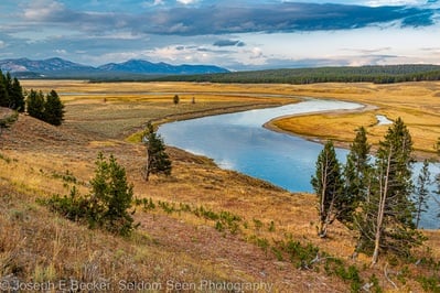 Wyoming photography locations - Yellowstone River, Hayden Valley south of Alum Creek