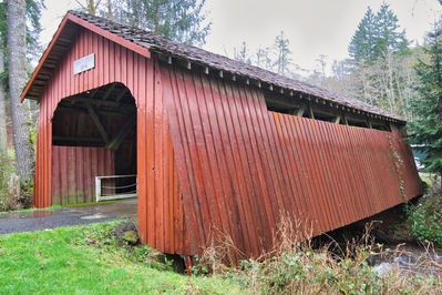 Lincoln County photo locations - Drift Creek Covered Bridge Otis, Oregon