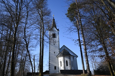instagram spots in Slovenia - St. Magdalene Church on Magdalenska gora