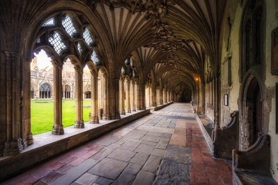 instagram locations in England - Canterbury Cathedral Cloisters