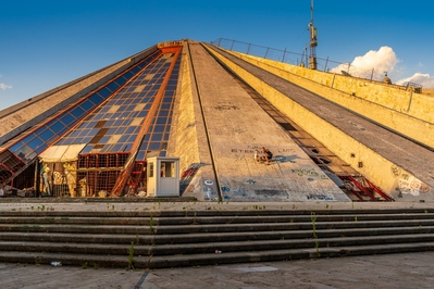 photo locations in Albania - Pyramid of Tirana