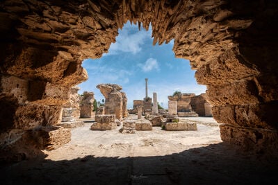 Tunisia photography locations - Carthage Baths of Antoninus