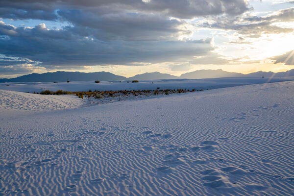 A perfect evening at White Sands National Park.