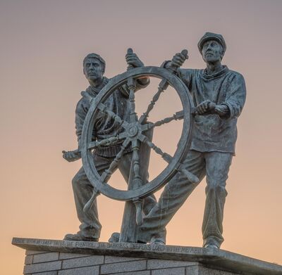 Man And Boy Monument, Brixham Harbour 