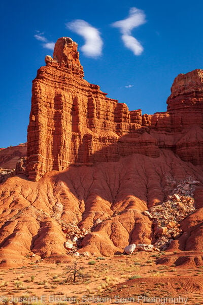 photo spots in United States - Chimney Rock - Capitol Reef NP