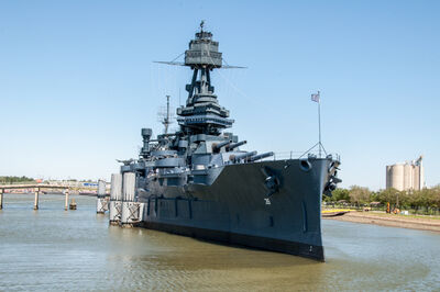 photo spots in Texas - Battleship Texas