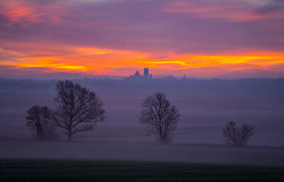 photo spots in England - Winter dawn over Ely Cathedral