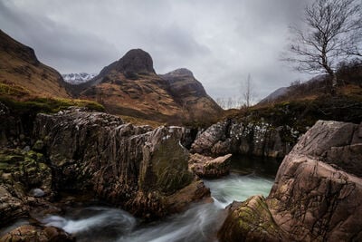 images of Glencoe, Scotland - The Meeting of Three Waters