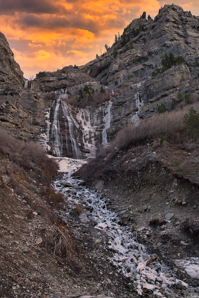 photography locations in Utah - Bridal Veil Falls, Wallsburg