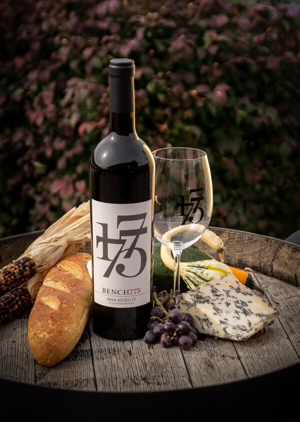 I brought the cheese and other food items and set up a little food shoot on the winery patio. Then we ate it! 