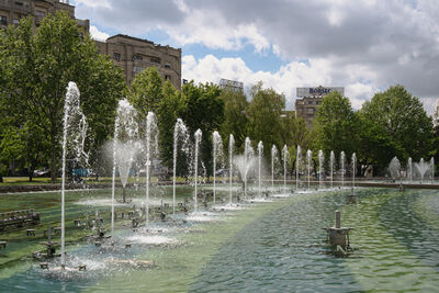 Romania instagram spots - Piata Unirii Fountains