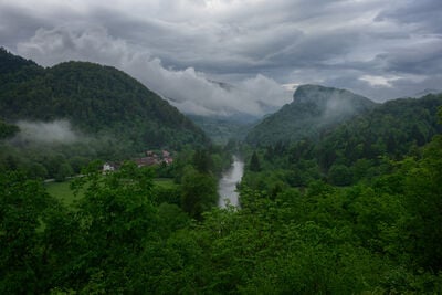 Slovenia images - Kolpa River View near Mirtoviči