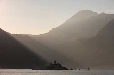 photography locations in Coastal Montenegro - Perast Island View 