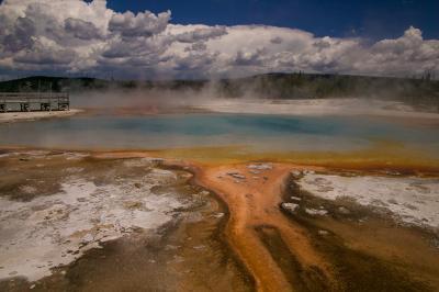 photos of Yellowstone National Park - Rainbow Pool – Black Sand Basin