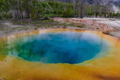 photo locations in Wyoming - UGB - Morning Glory Pool