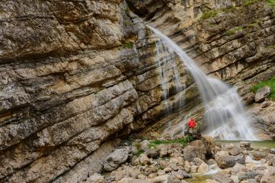 photography spots in Slovenia - Diagonal Waterfall 