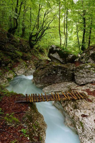 Tolmin instagram spots - Možnica River 