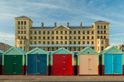 instagram spots in England - Beach huts in Hove