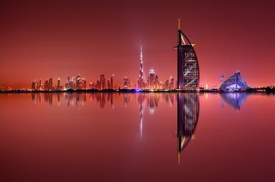 photography spots in Dubai - Burj Al Arab from Palm Island
