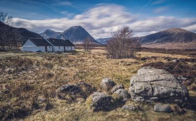 photography locations in Glencoe, Scotland - Black Rock Cottage
