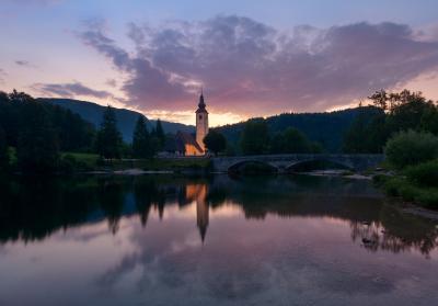 photography locations in Radovljica - Lake Bohinj - St John's Church