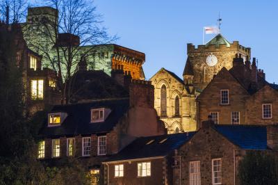 photo spots in Northumberland - Hexham Abbey and Moot Hall
