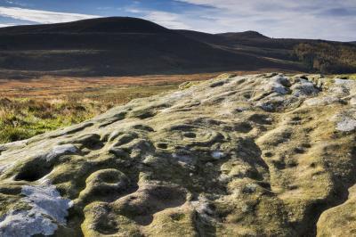pictures of Northumberland - Lordenshaws cup-and-ring rock