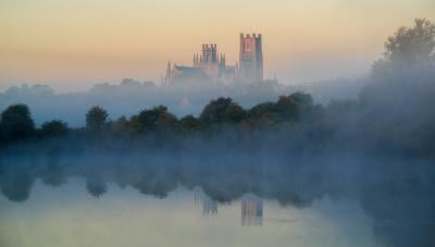 Cambridgeshire photo locations - Ely Cathedral from Roswell Pits