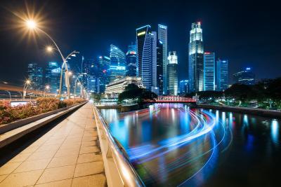 Singapore photos - Jubilee and Esplanade Bridge