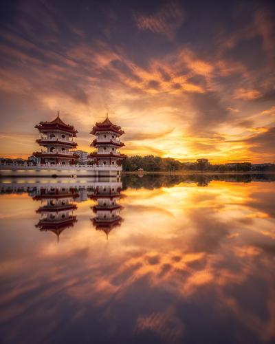 photos of Singapore - Chinese Garden Twin Pagodas